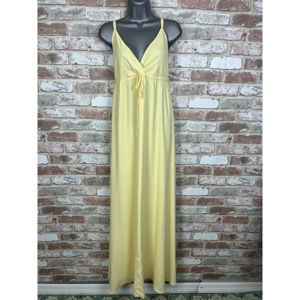 L'AGENCE Pale Yellow Maxi Dress
